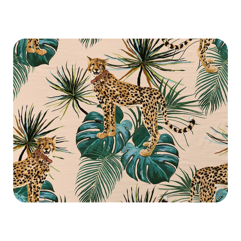 image 1 of Tropical Cheetah Blanket | Multi