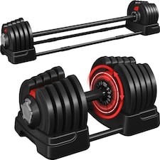 Yaheetech 2-40KGS 2-in-1 Dumbbell Weight Set Black