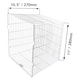 image 3 of SPARES2GO Universal Zinc Coated Terminal Guard Square Deep Boiler Flue Cage (11'' x 10'' x 10.5'')