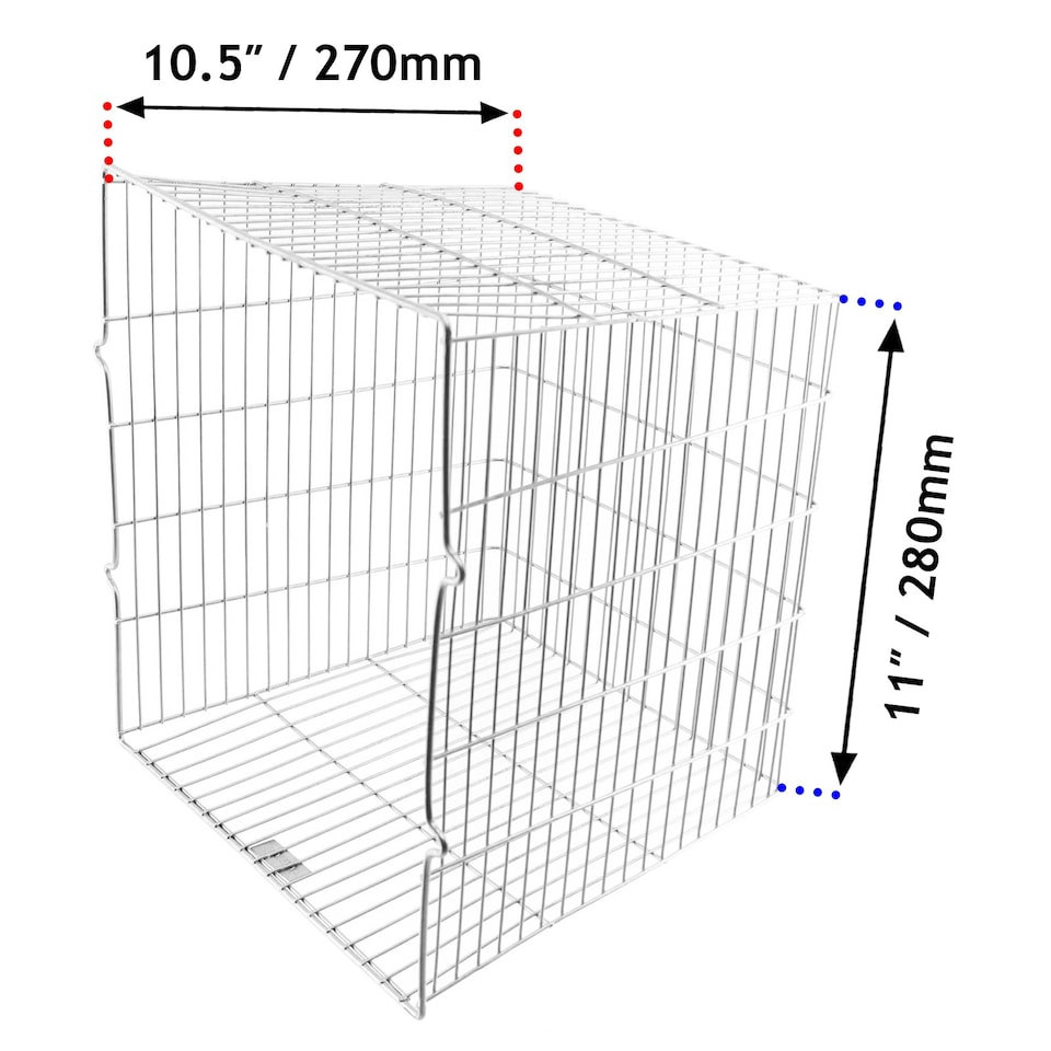 image 1 of SPARES2GO Universal Zinc Coated Terminal Guard Square Deep Boiler Flue Cage (11'' x 10'' x 10.5'')