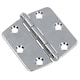 image 3 of Polished Butterfly Door Hinge 8 PackStainless Steel 75mm x 73mm 316 Marine Cabin