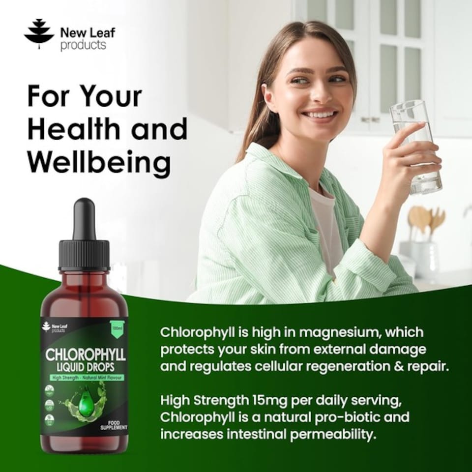 image 1 of Liquid Chlorophyll - High Strength 100mg Drink