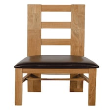 Yale Solid Oak Dining Chairs for Dining Room or Kitchen | Brown | Brown