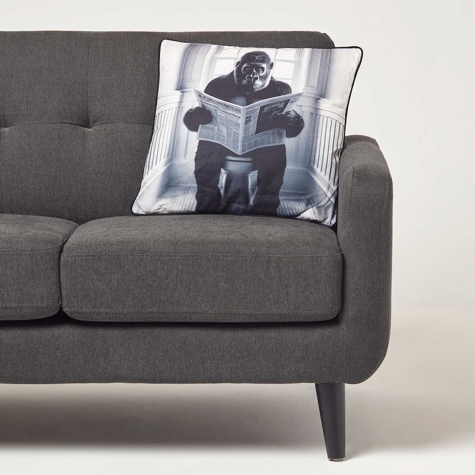 image 1 of Homescapes Gorilla Toilet Cushion - 45 x 45 cm