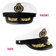 image 5 of Pack of 12 Satin Captains Hat White | One Size