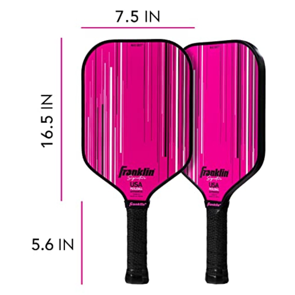 image 1 of Franklin Sports Signature Series Pro Pickleball Paddle - Pink - 13mm