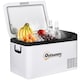 image 1 of Outsunny 12V Portable Car Refrigerator w/ Inner LED Light Indoor Outdoor, 25L