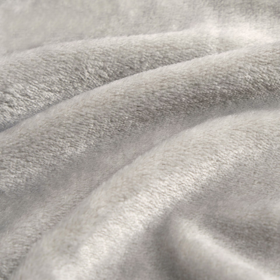 image 1 of OHS Ultra Soft Flannel Fleece Throw Blanket | Grey | Slate - 200CMx240CM