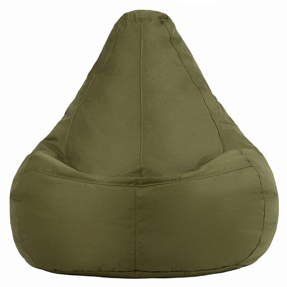 image 1 of icon Dalton High Back Adult Gaming Indoor Outdoor Bean Bag Chair, Khaki