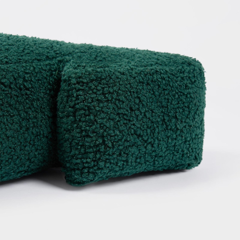 image 1 of OHS 2 x Christmas Tree Winter Soft Plush Fleece Filled Cushion | Green