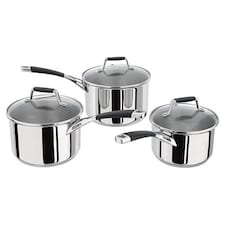 Stellar 5000 Induction Flow 3 Piece Saucepan Set