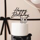 image 2 of Black & White 50th Birthday Elegant Milestone Candle 5.5cm | Black