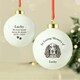 image 8 of Personalised Memorial Dog Breed Bauble