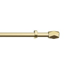 16 - 19mm Gold Tetra Eyelet Metal Curtain Pole 70 - 120cm Gold | Gold