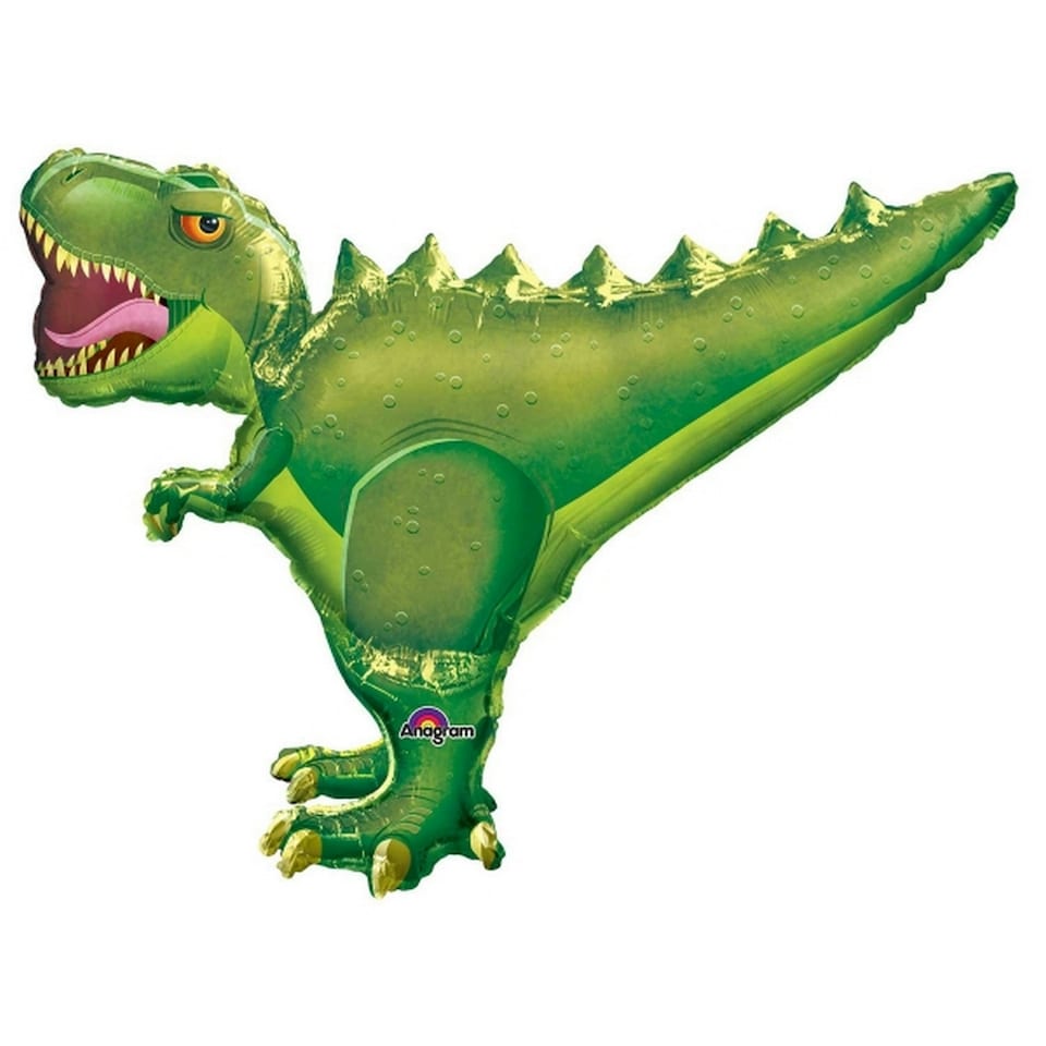Amscan Supershape T-Rex Balloon - Green - One Size