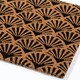 image 2 of Astley Scallop Deco Latex Backed Coir 45x75cm Black Doormat