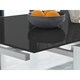 image 4 of Furniturebox Enna Black Glass Extending Dining Table