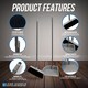 image 4 of Long Handled Upright Dustpan and Brush Set Ergonomic Standing Sweeper