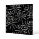 image 1 of White Palm Trees on Black (Canvas Print) 61 x 61 x 4cm