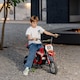 image 2 of AIYAPLAY Kids Electric Motorbike, 24V Battery Powered Dirt Bike with 250W Motor, 6-16km/h, 7AH Batteries, 12" Inflatable Tires and Rear Suspension, Ride On Motorcycle for 8-12 Years Old | Red