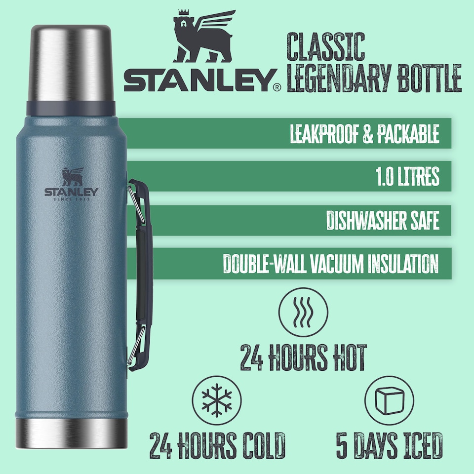 image 1 of Legendary Classic Bottle 1.0L Water Bottle | Brown | Brown | 1L