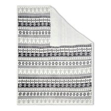 Christmas Fairisle Throw with Sherpa Back, Grey