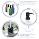 image 2 of Harbour Housewares 2pc Glass Soap Dispenser Set with Ceramic Tray & Labels - 500ml - Green/White