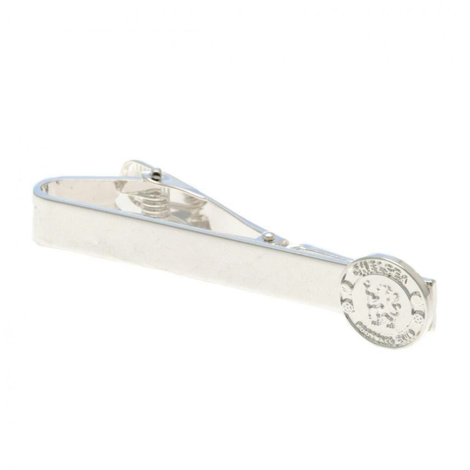 image 1 of Chelsea FC Silver Plated Tie Slide - Silver - One Size