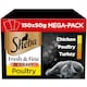 image 1 of 150 x 50g Sheba Fresh & Fine Adult Wet Cat Food Pouches Mixed Poultry in Gravy