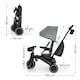 image 4 of Kinderkraft JAZZ 3 Tricycle | Grey | Grey