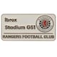 image 1 of Rangers FC Street Sign Badge - Steel/Red/Blue - One Size