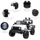 image 4 of HOMCOM 12V Kids Electric Ride On Car Truck Off-road Toy W/ Remote Control White
