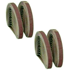 457mm x 13mm Mixed Grit Abrasive Sanding Belts Power File Sander Belt 50 Pack