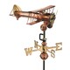 image 1 of Cottage Bi Plane Copper Weathervane - H44 x W40 x L33 cm