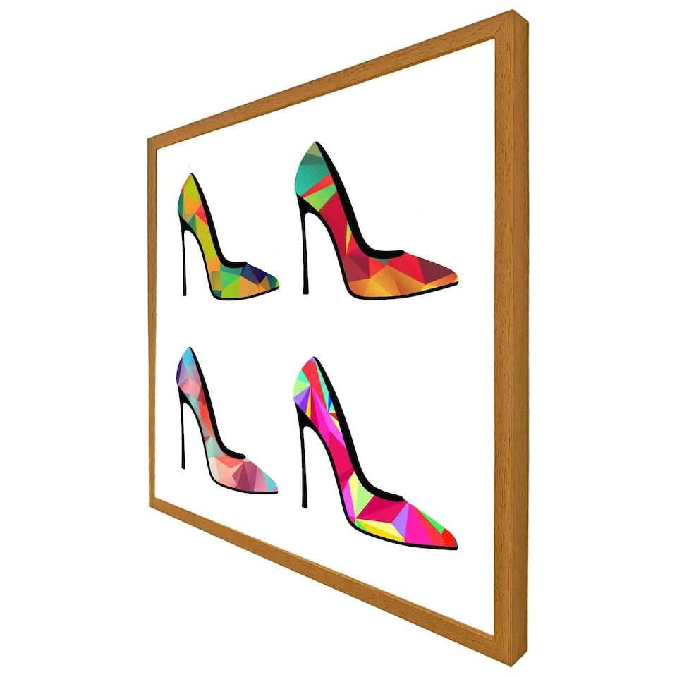 image 1 of Geometric high heels (Picutre Frame) Black | S