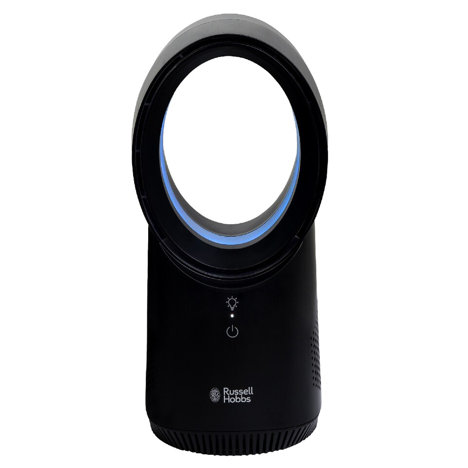 image 1 of Russell Hobbs RHBLDLUSB25B Compact Wireless Desk Fan in Black