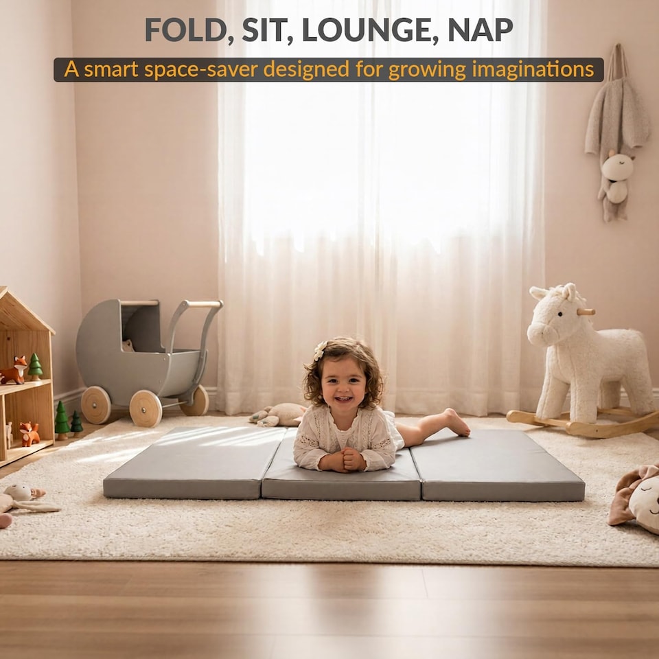 image 1 of Tri Fold Fold Out Z Bed Futon Sofa Chair Mattress