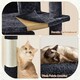 image 5 of Yaheetech Large Cat Tree with 3 Condos Black