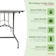 image 2 of 5ft Folding Trestle Table Heavy Duty Catering Garden Party 1.5m | White
