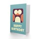 image 2 of Kids Boys Dark Penguin Child Kids Birthday Card