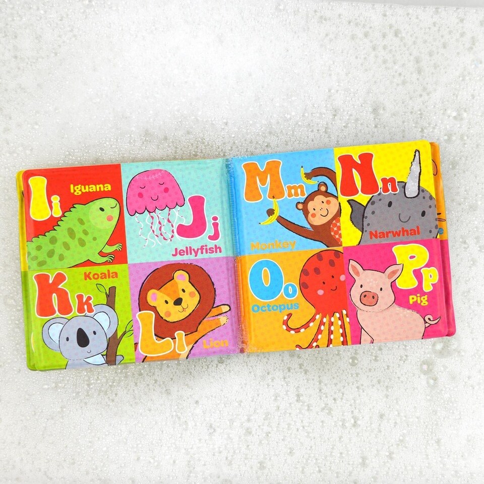 image 1 of Pack Of 4 Baby Bath Books Educational Number Letters Stimulating Sensory