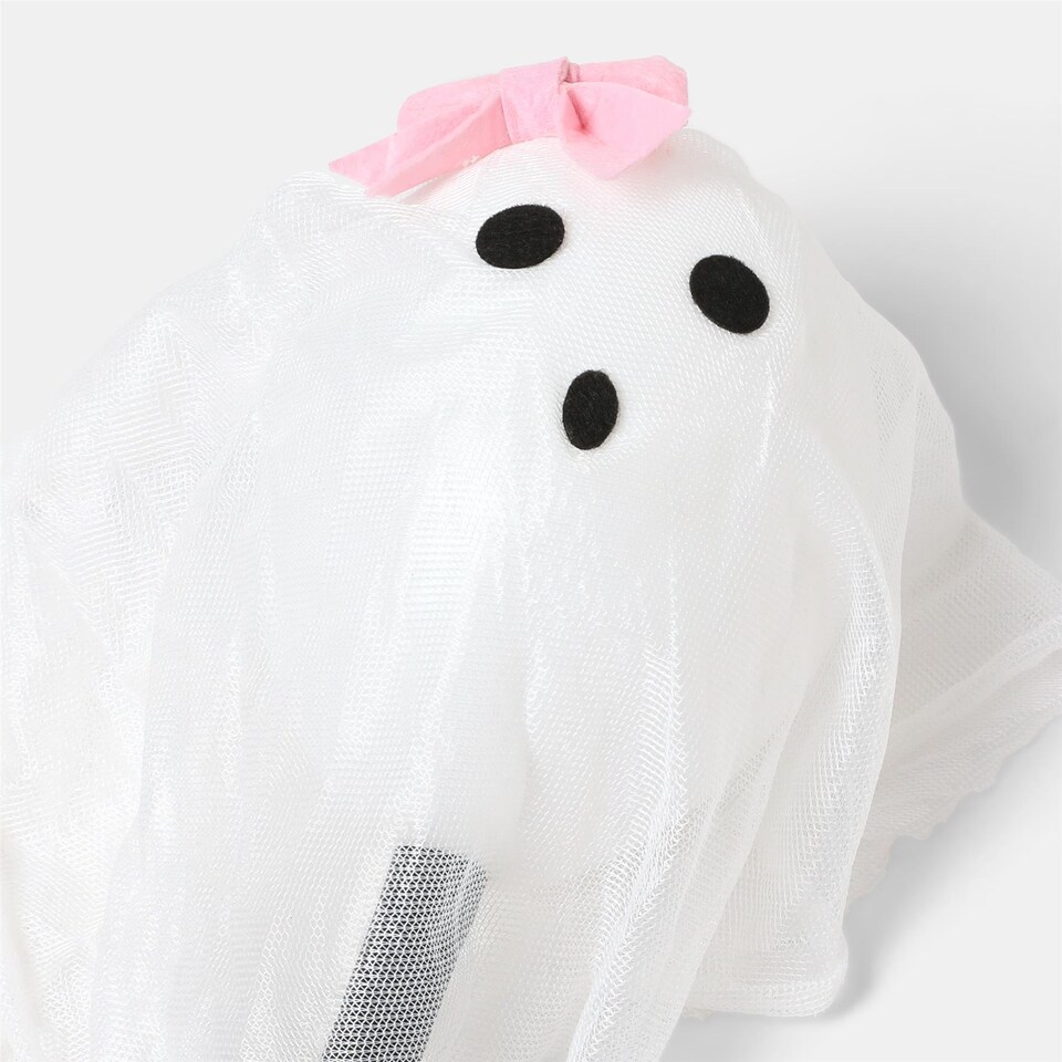 image 1 of OHS 3 Pack Halloween Illuminated Ghost Stake Lights Reusable Outdoor Garden Pathway Markers