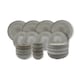image 1 of Cooks Professional Nordic Stoneware Dinner Set | 20-Piece | Reactive Glaze | Grey