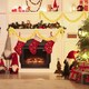 image 4 of Pack of 6 2m Christmas Chunky Tinsel - Red & Gold
