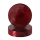 image 1 of Argon Tableware Metallic Coasters - 10cm - Dark Red - Pack of 6