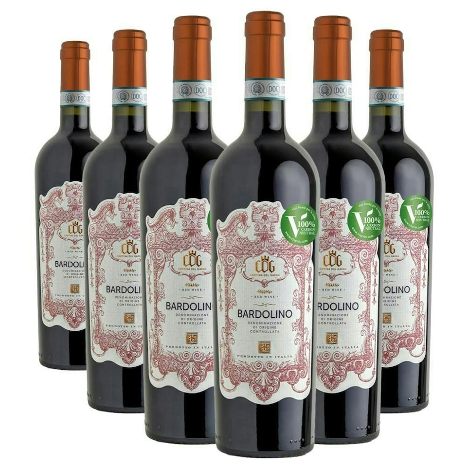 Case of 6 Cantina del Garda Bardolino DOC 75cl Red Wine