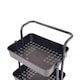 image 6 of Oypla 3 Tier Black Household Kitchen Bathroom Storage Trolley Cart Shelf Black