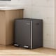 image 2 of 30L Dual Pedal Bin for Recycling and General Waste Kitchen Bin (2x15L)