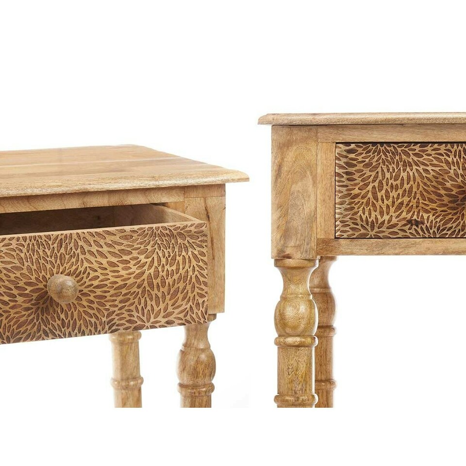 image 1 of Hall Table with 2 Drawers Gift Decor 39 Brown 98 x 77 x 42 cm Sheets N/A