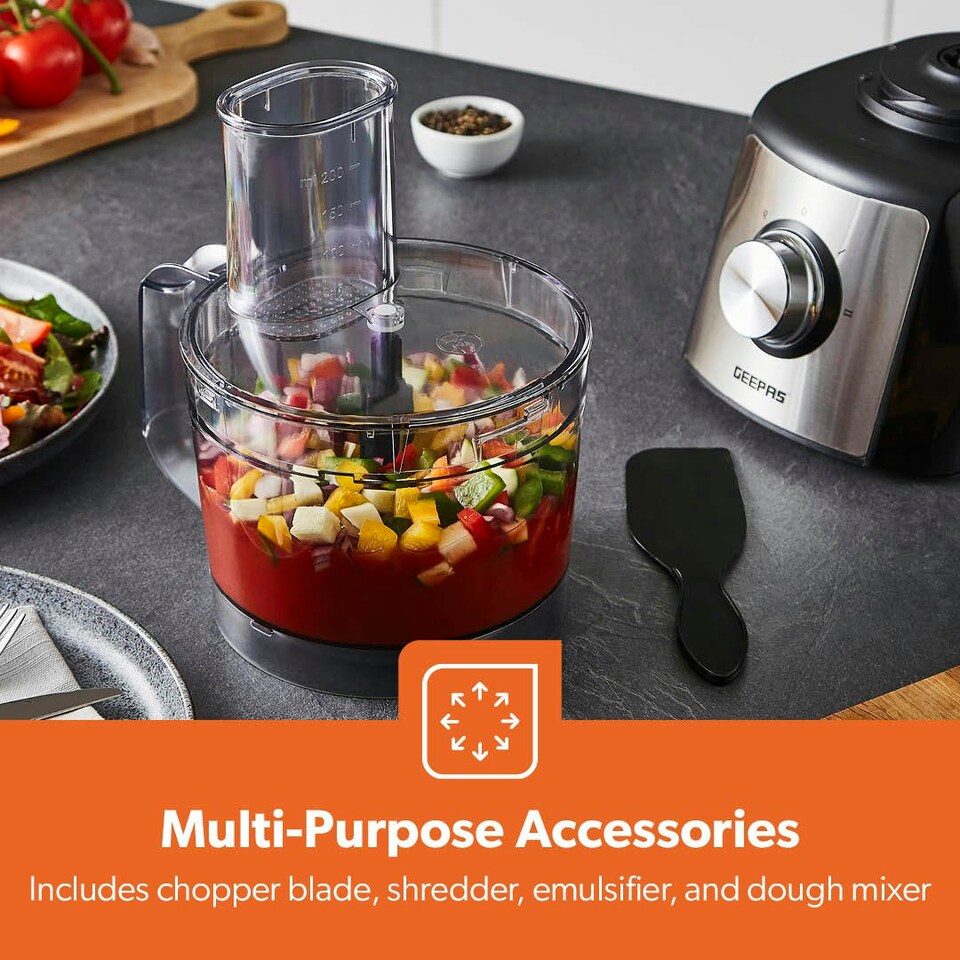 image 1 of GEEPAS 1200W Compact Food Processor | Black